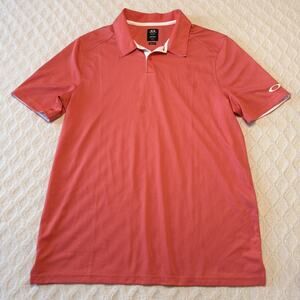 Oakley Mens Golf Polo Shirt Short Sleeve Stretch Hydrolix Performance L